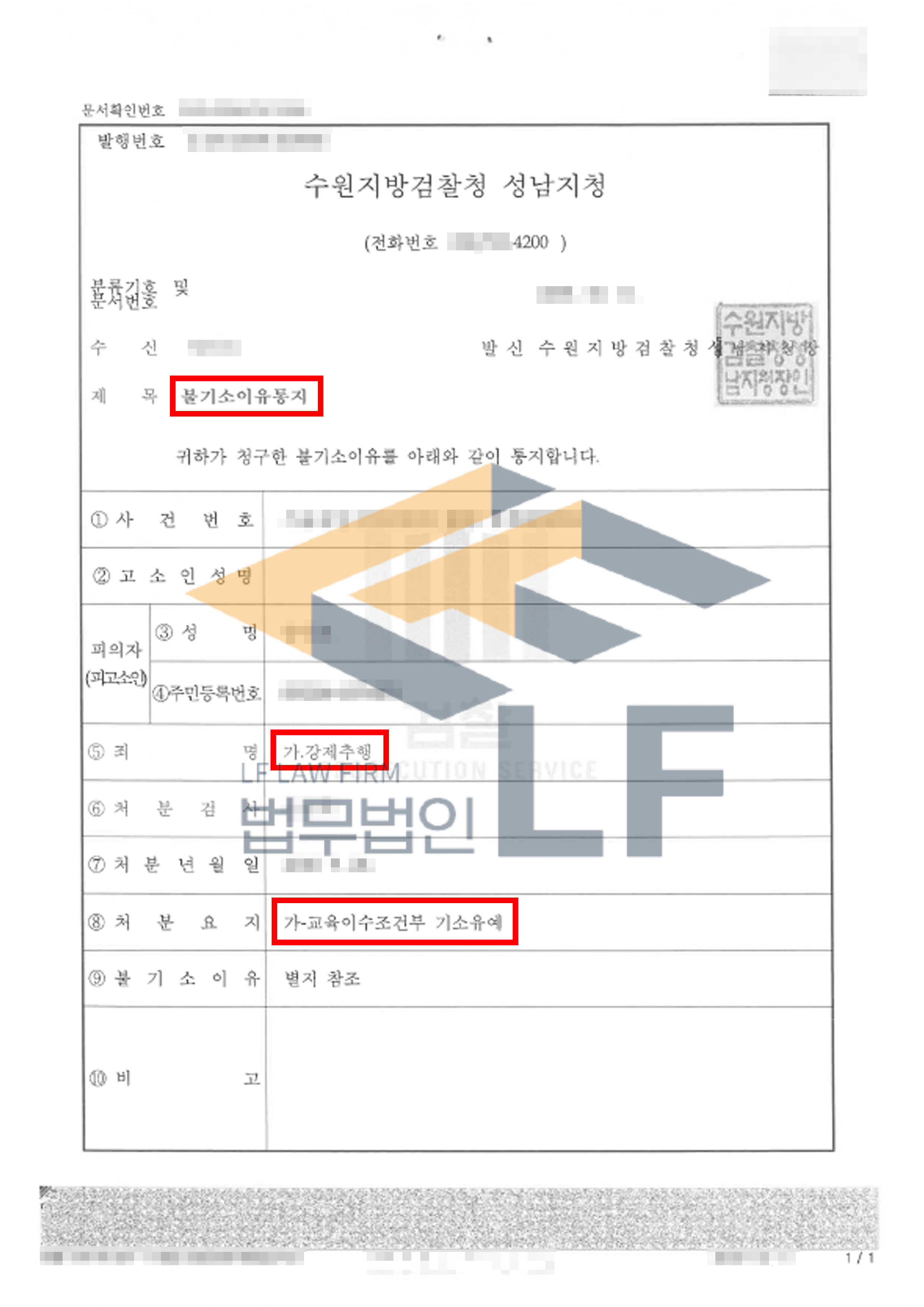 피해자를 간음 하려고 시도하였으나 미수에 그친 사건에서 기소유예 처분 변호사 사진