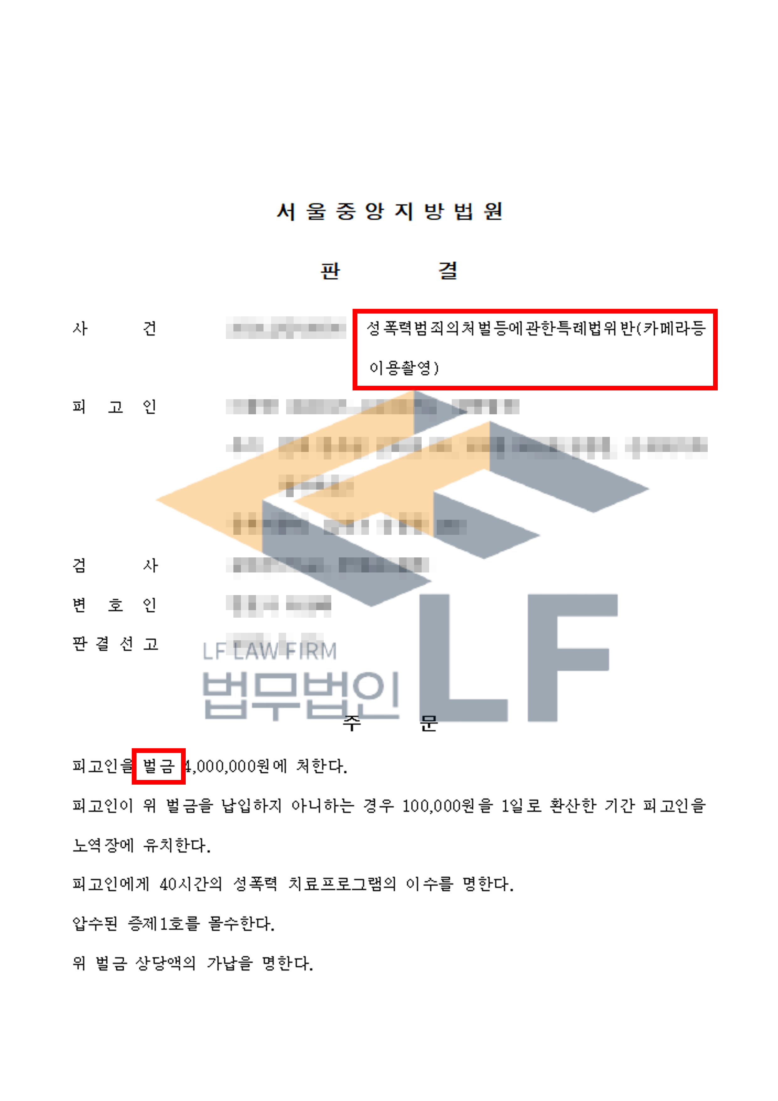 카메라를 쇼핑백에 감춘 후 총 22회에 걸쳐 여성들의 치마 속을 촬영한 사건에서 벌금 처분 변호사 사진