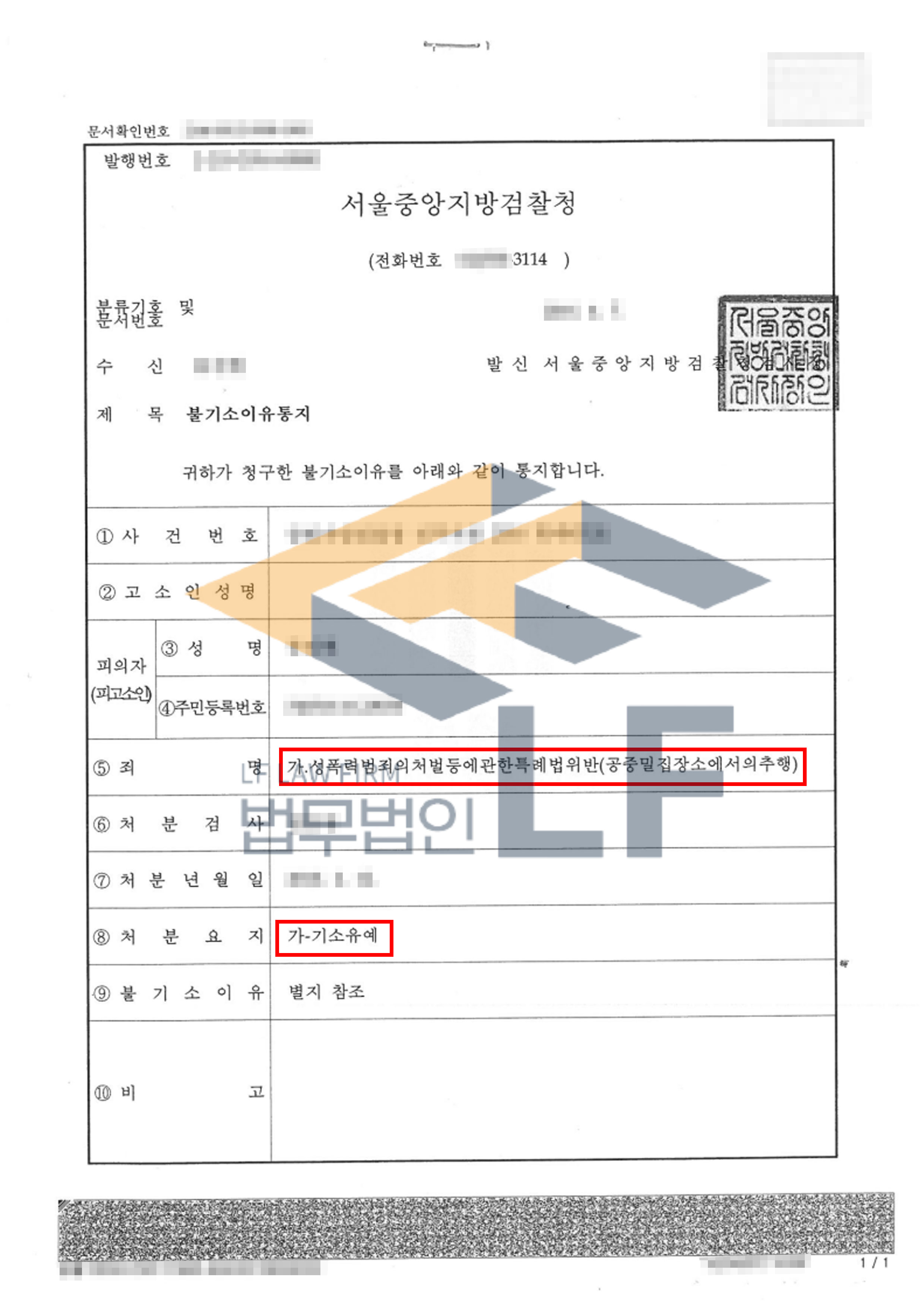 찜질방에서 피해자의 음부를 강제추행한 사건에서의 기소유예 처분 변호사 사진