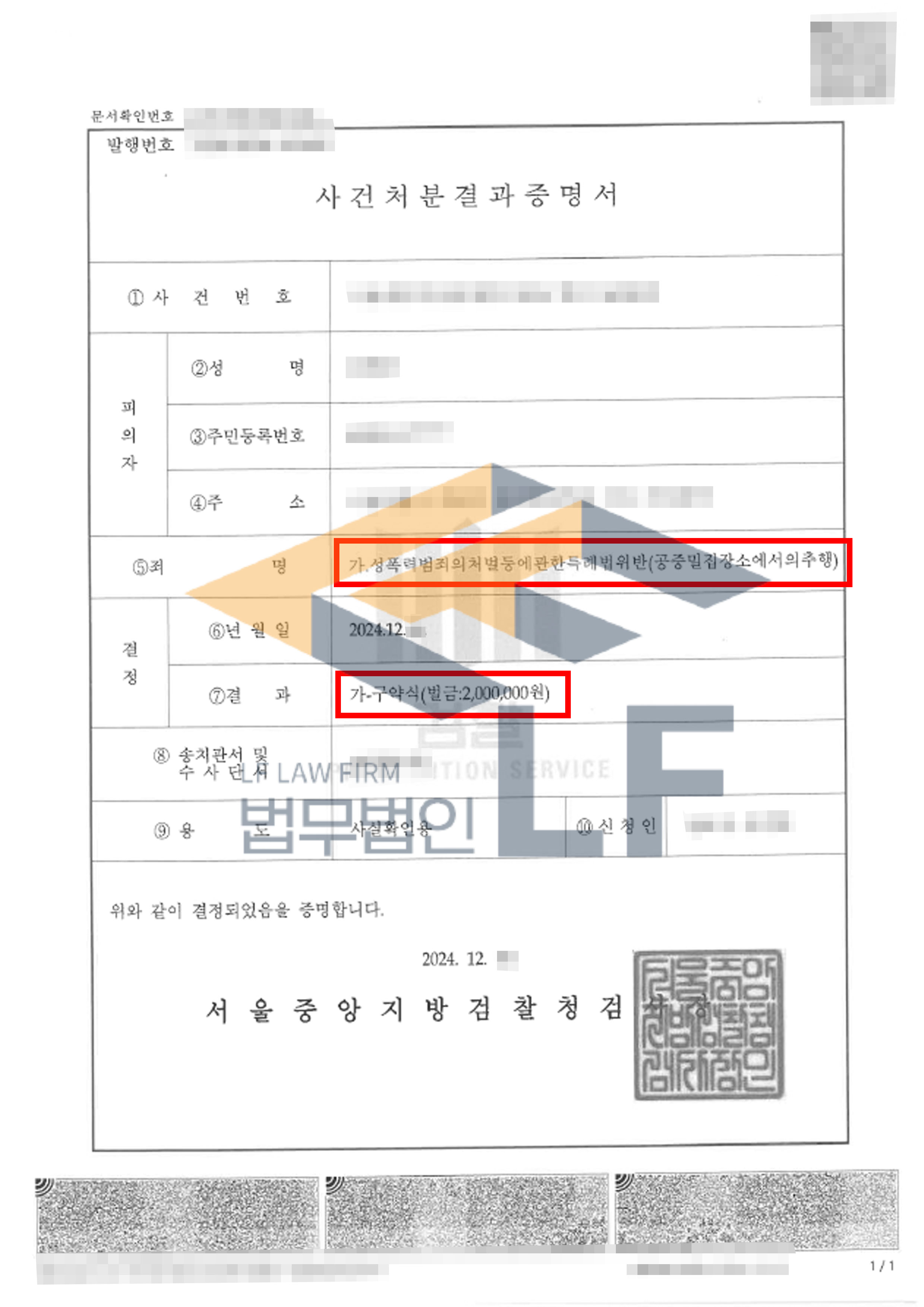 지하철 전동차 내에서 피해 여성의 신체를 손으로 접촉한 사건에서 구약식 벌금 처분 사례 변호사 사진