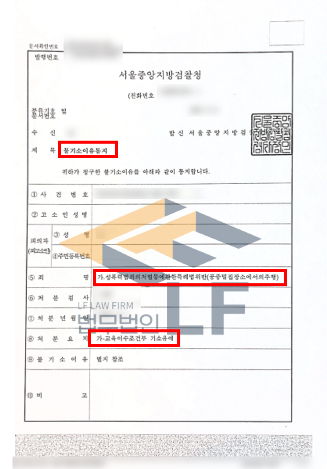 출근시간에 지하철에 탑승하여 피해학생을 추행한 사건 기소유예사례 변호사 사진