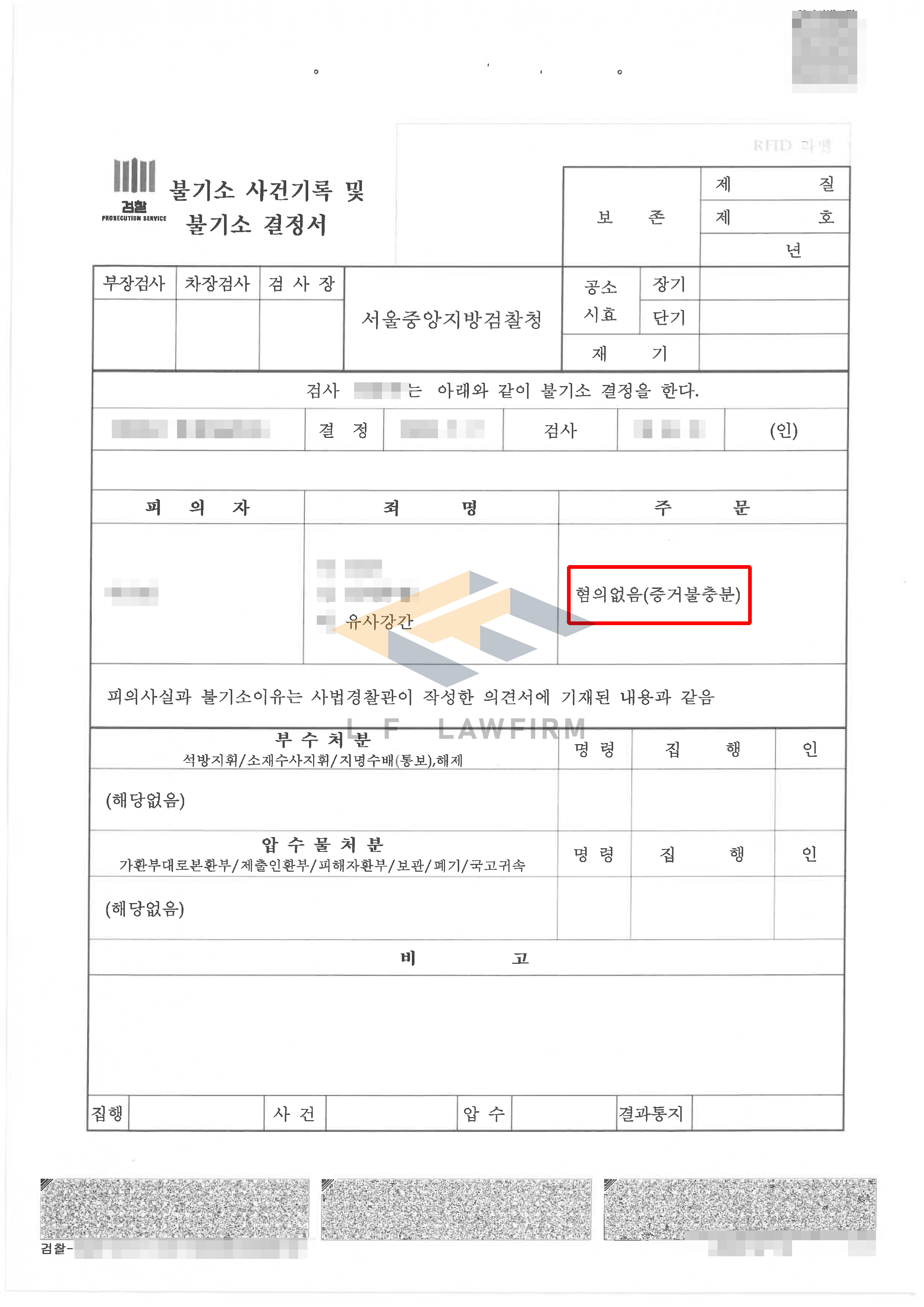 썸을 타는 사이에서 유사강간 피해를 당했다고 상대방이 고소하여 혐의없음 처분 사례 변호사 사진