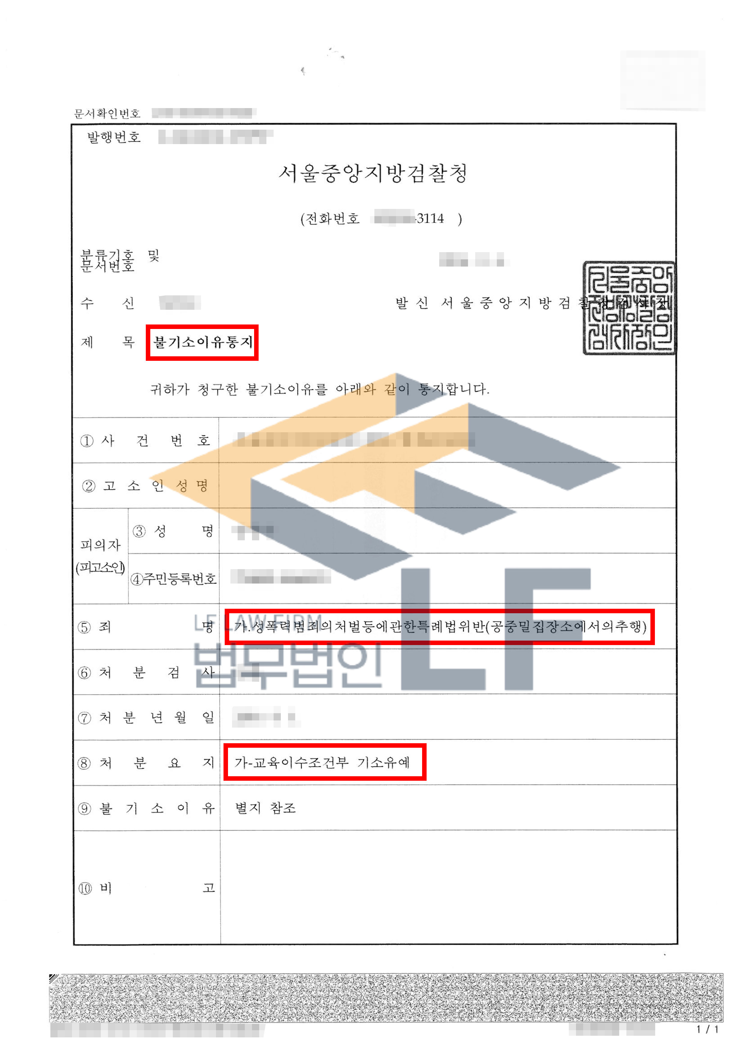 사우나에서 옆에 누워 쉬고 있던 피해자의 성기를 손으로 주물러 추행한 사건에서 기소유예 처분 변호사 사진