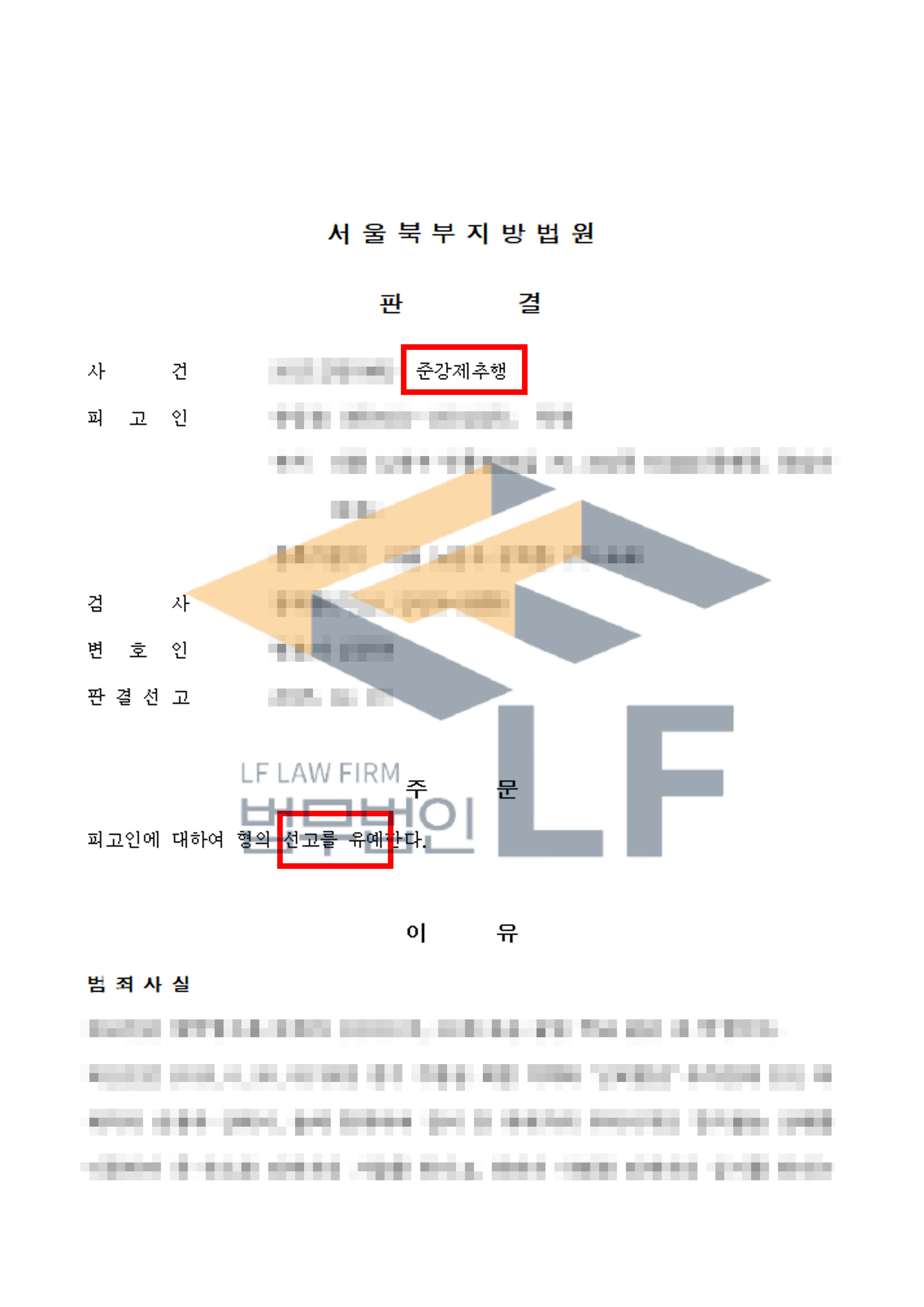 차에서 술에 취해 잠이 든 피해자의 가슴과 음부를 강제 추행한 사건에서 선고유예 처분 변호사 사진