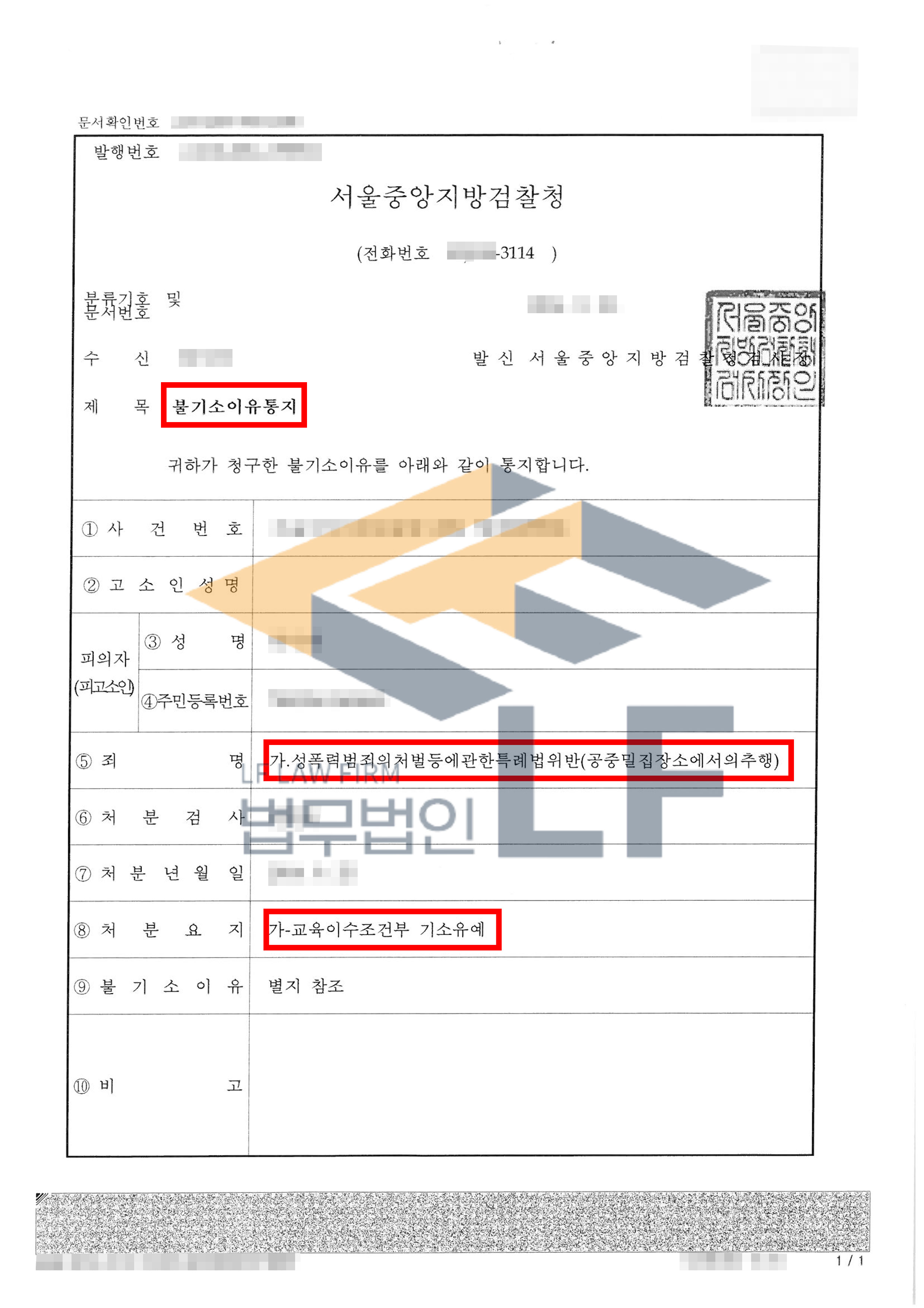 사우나 취침실에서 자고 있던 동성 피해자의 성기와 허벅지를 더듬은 추행 사건에서 기소유예 처분 변호사 사진