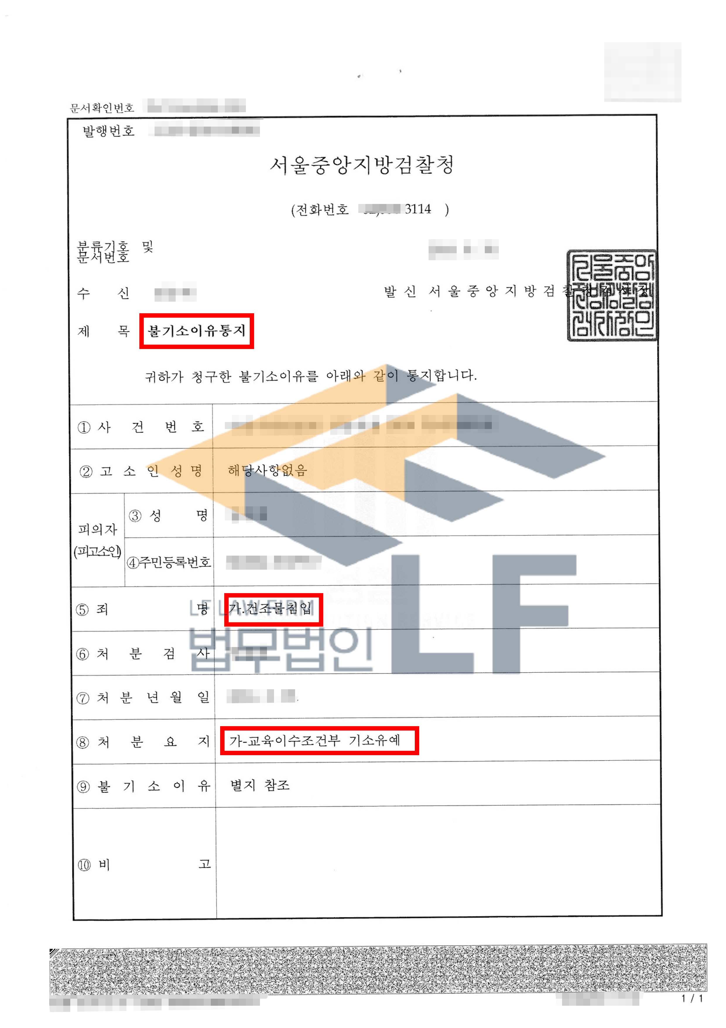 상가 여자 화장실에 몰래 침입한 사건에서 기소유예 처분 변호사 사진