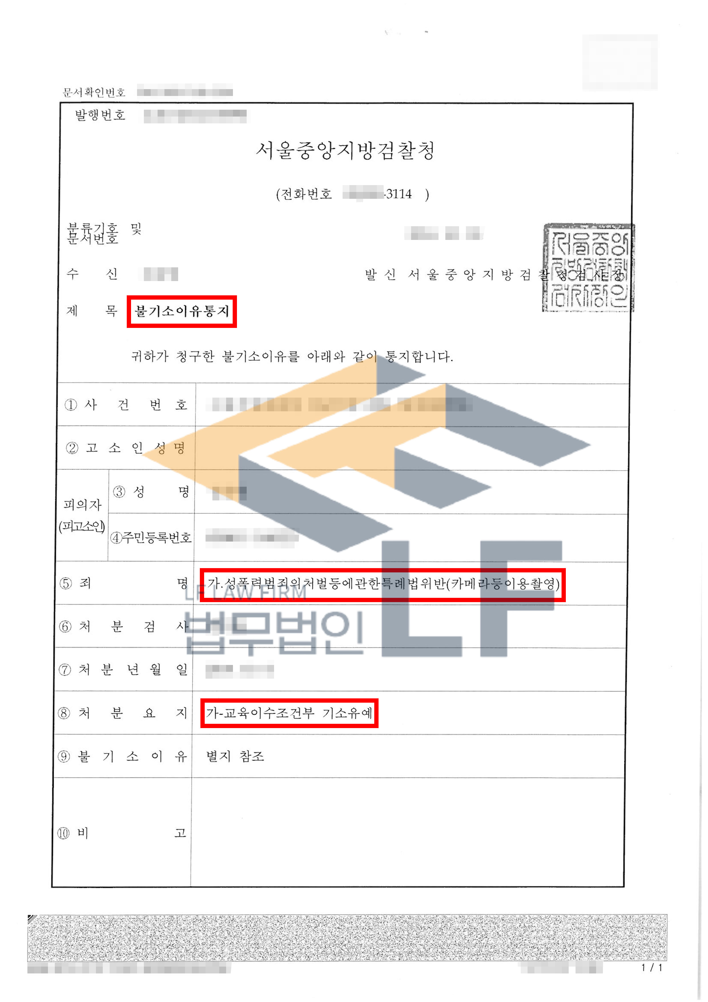 강남역에서 3회에 걸쳐 여성들의 치마속을 동영상 촬영한 카메라등이용촬영 사건에서 기소유예 처분 변호사 사진