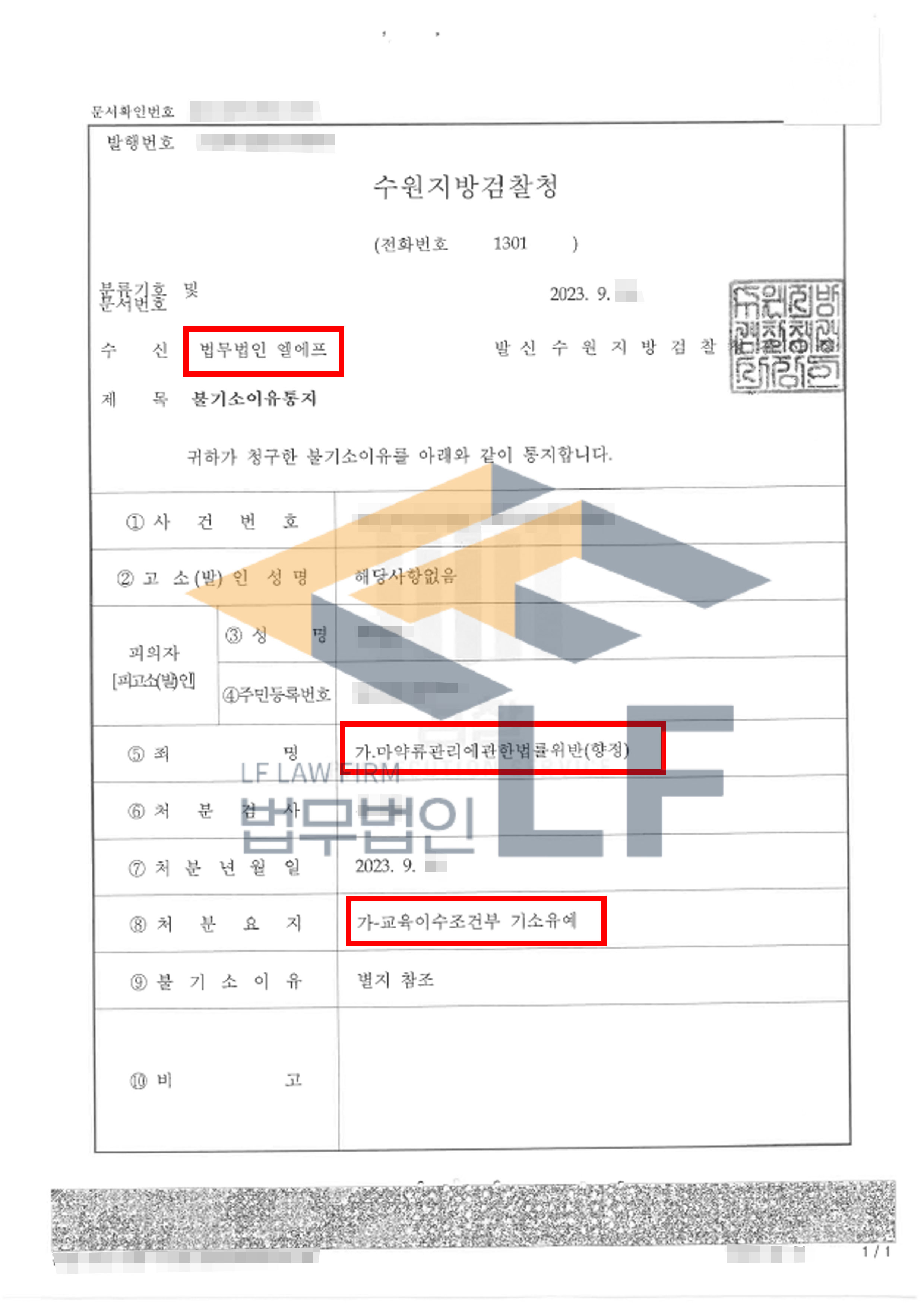 성명불상자로부터 필로폰을 매매한 마약류관리에관한법률위반 사건에서 기소유예 처분 사례 변호사 사진