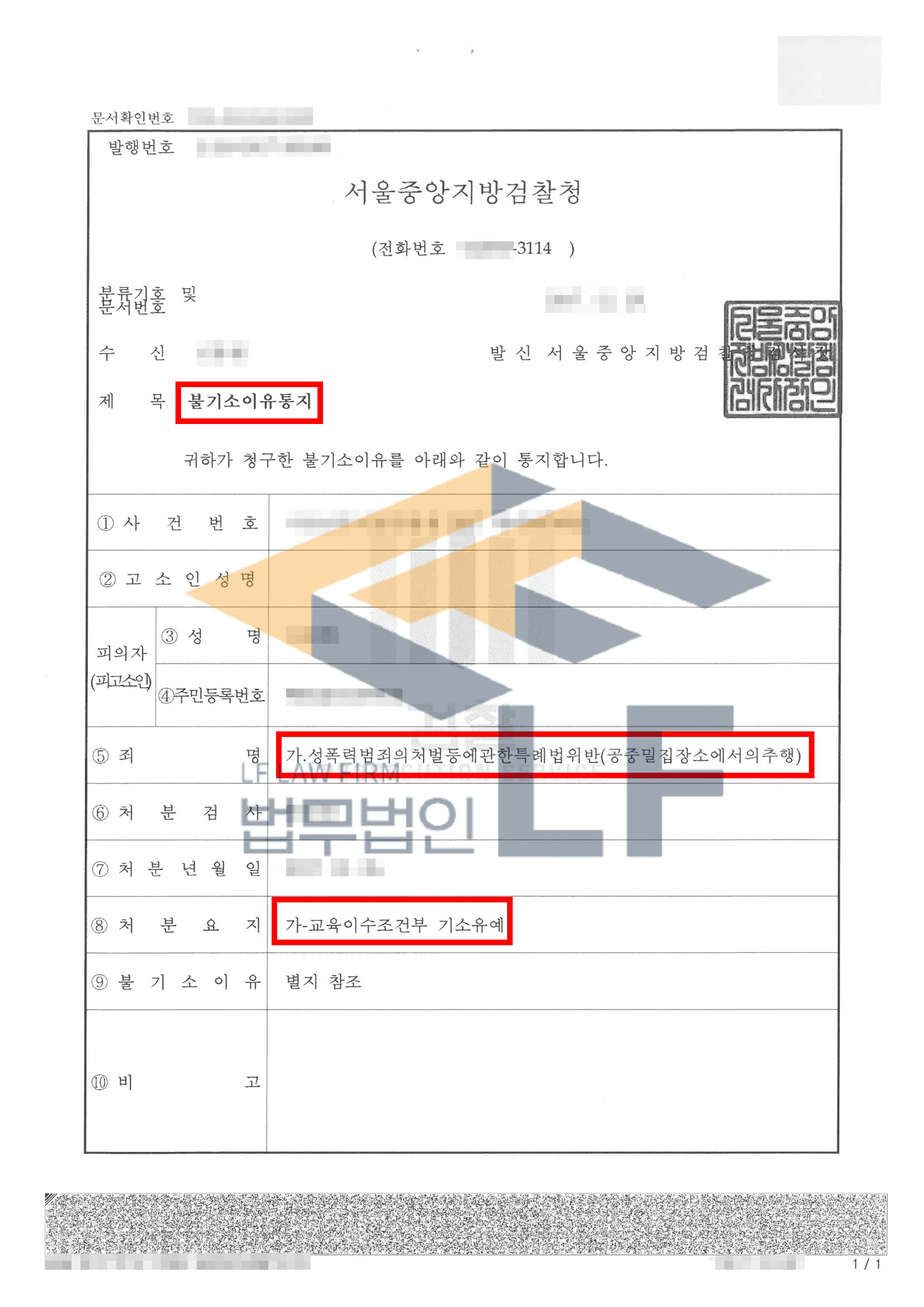 마을버스에서 피해자의 허벅지를 움켜 잡아 추행한 사건에서 기소유예 처분 변호사 사진