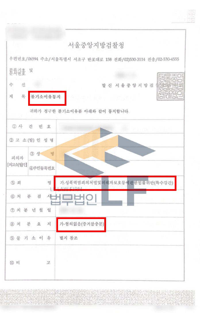 여러 인원이 항거불능상태에 있는 피해자를 대상으로 강간한 특수강간 혐의없음 사례 변호사 사진