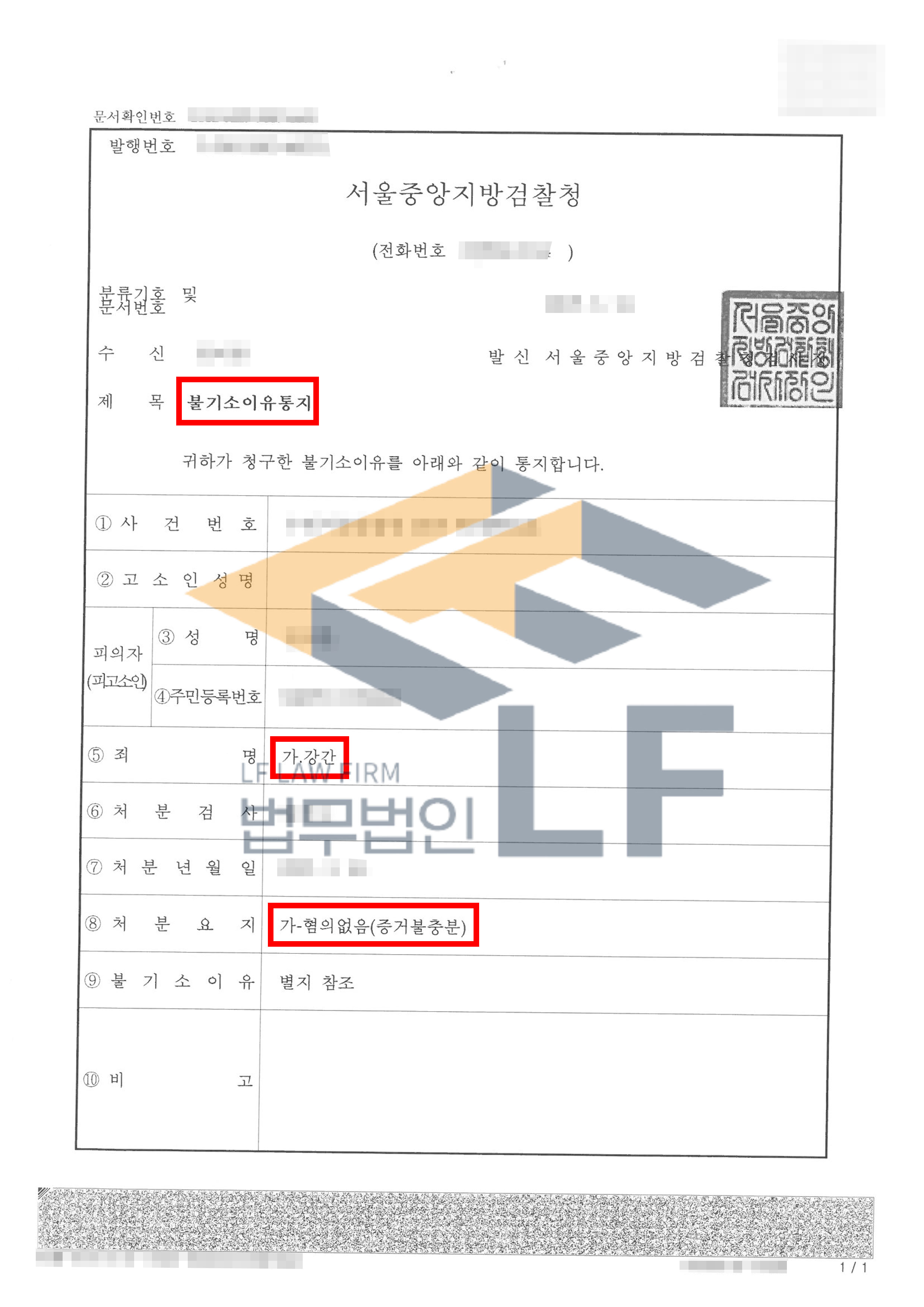 피해자의 얼굴을 때리고 반항을 억압하여 강간한 사건에서 혐의없음 처분 변호사 사진