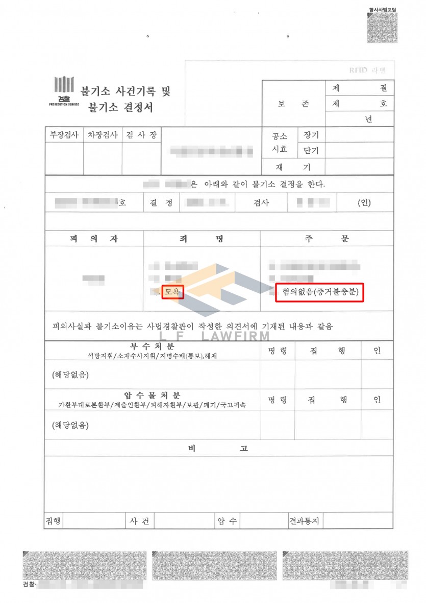 술집 내에서 욕설을 하였다는 모욕죄 사건에서 혐의없음 처분 사례 변호사 사진