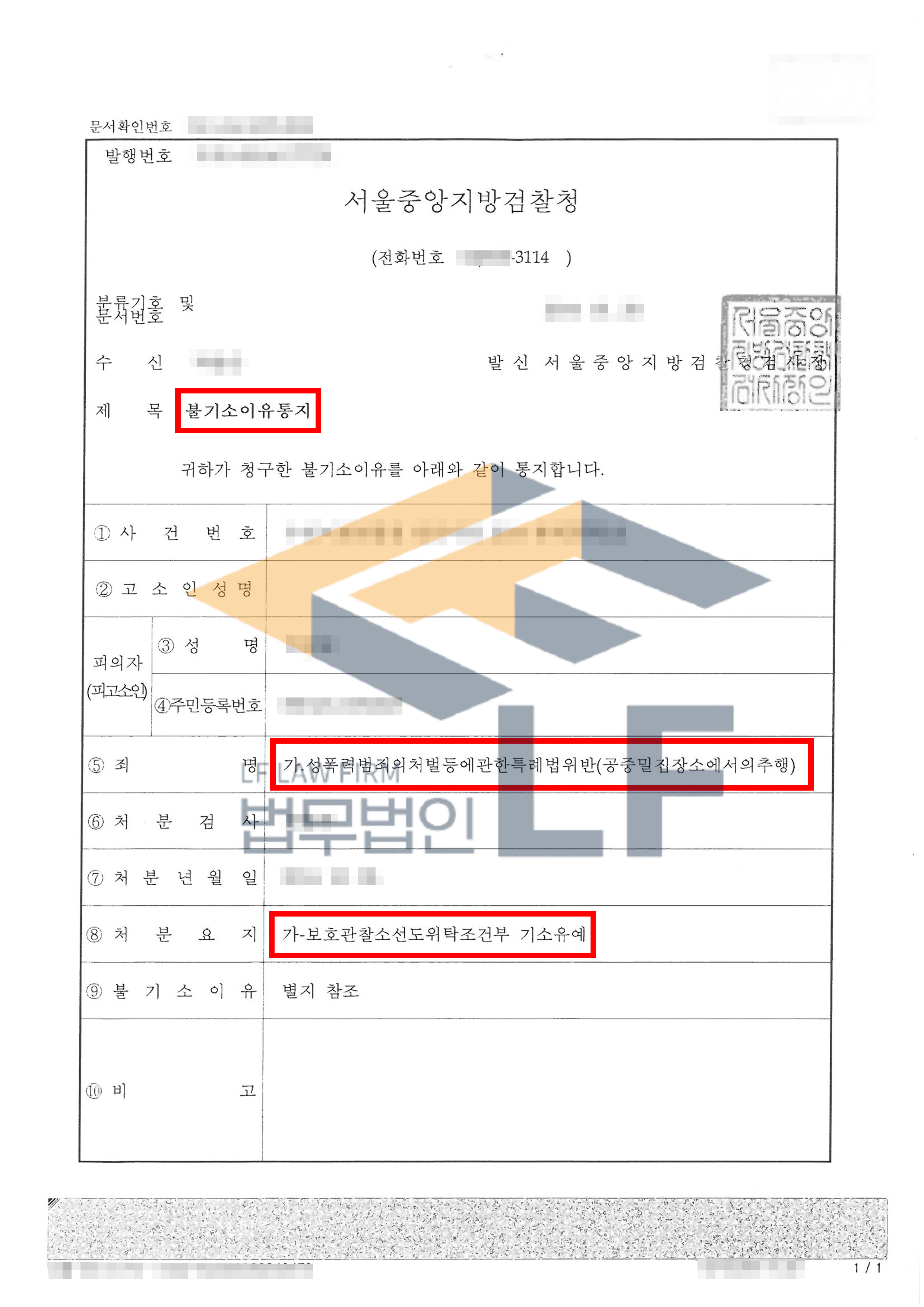 클럽에서 피해자 2명의 엉덩이를 강제로 추행한 사건에서 기소유예 처분 변호사 사진