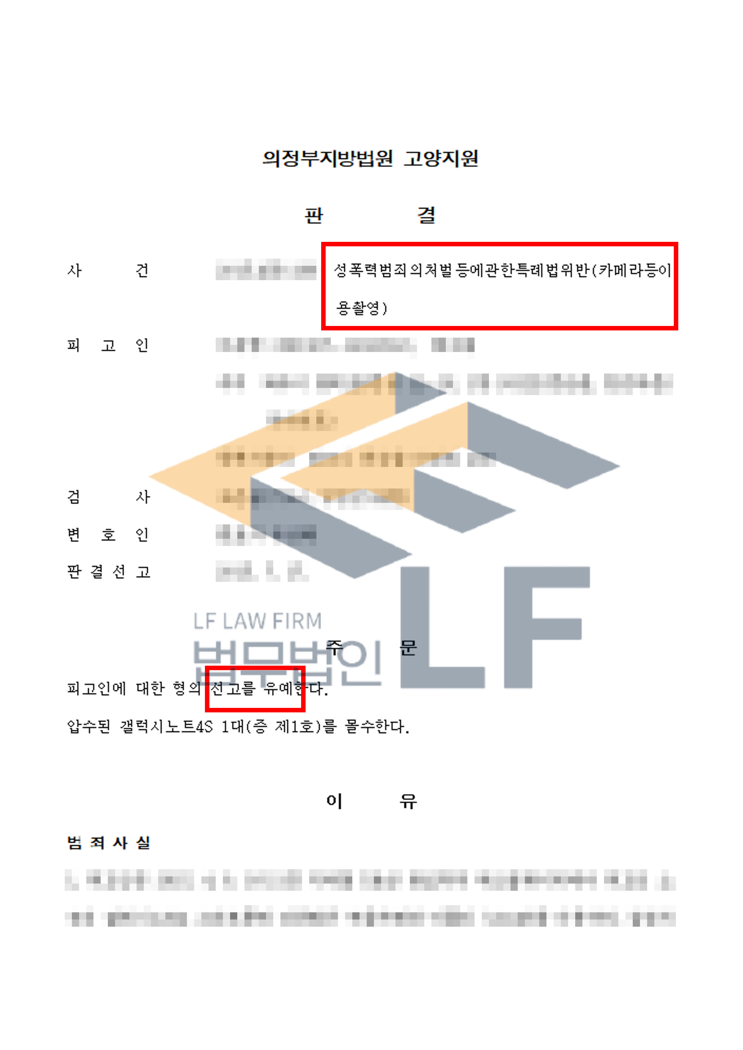 무음 카메라 어플을 이용하여 피해자들의 하체부위를 연속촬영한 사건에서 선고유예 처분 변호사 사진