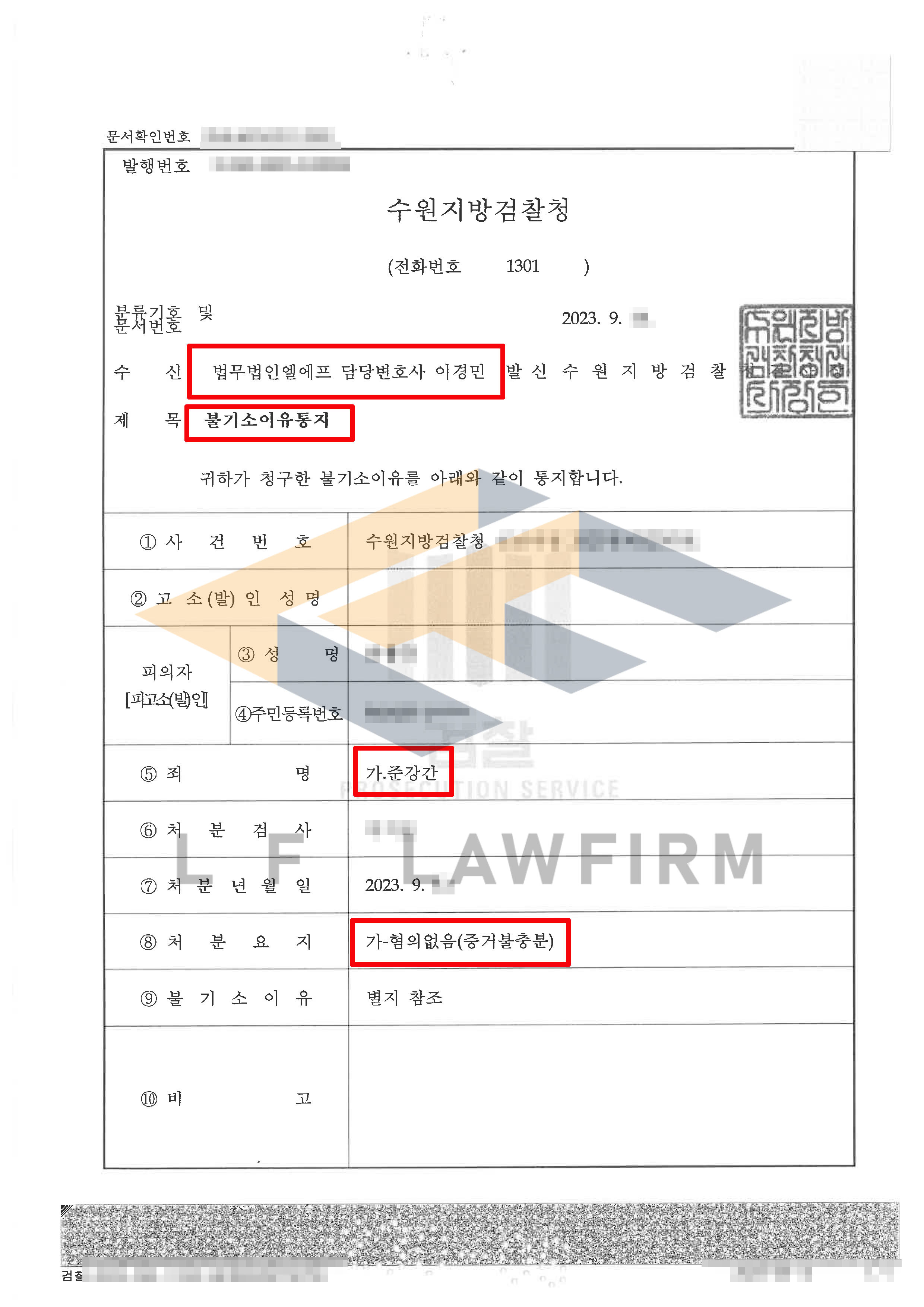 피해자와 같이 술을 마신 후 자취방에 데려가 간음하였다는 준강간죄 사건에서 혐의없음 처분 사례 변호사 사진